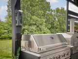 Langston | Covered Walk-In Outdoor Kitchen with Built-In Grill & Griddle angle 14