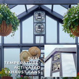 14x12 Larkspur Metal Greenhouse angle 4