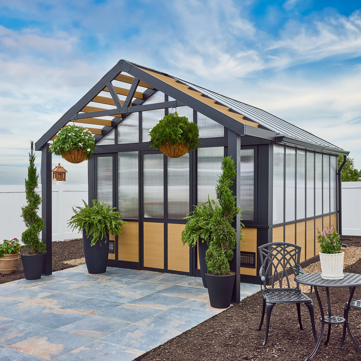 14x12 Larkspur Metal Greenhouse - Noxmow Official Hardware
