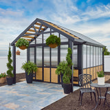 14x12 Larkspur Metal Greenhouse angle 1