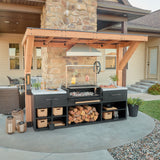 Timber Rock Outdoor Argentine Grill Cook Station angle 2