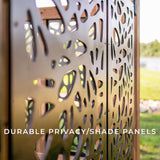Tuscany Corner Pergola with Conversation Seating - Privacy Panels angle 3