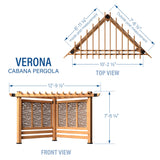 Verona Corner Pergola angle 16