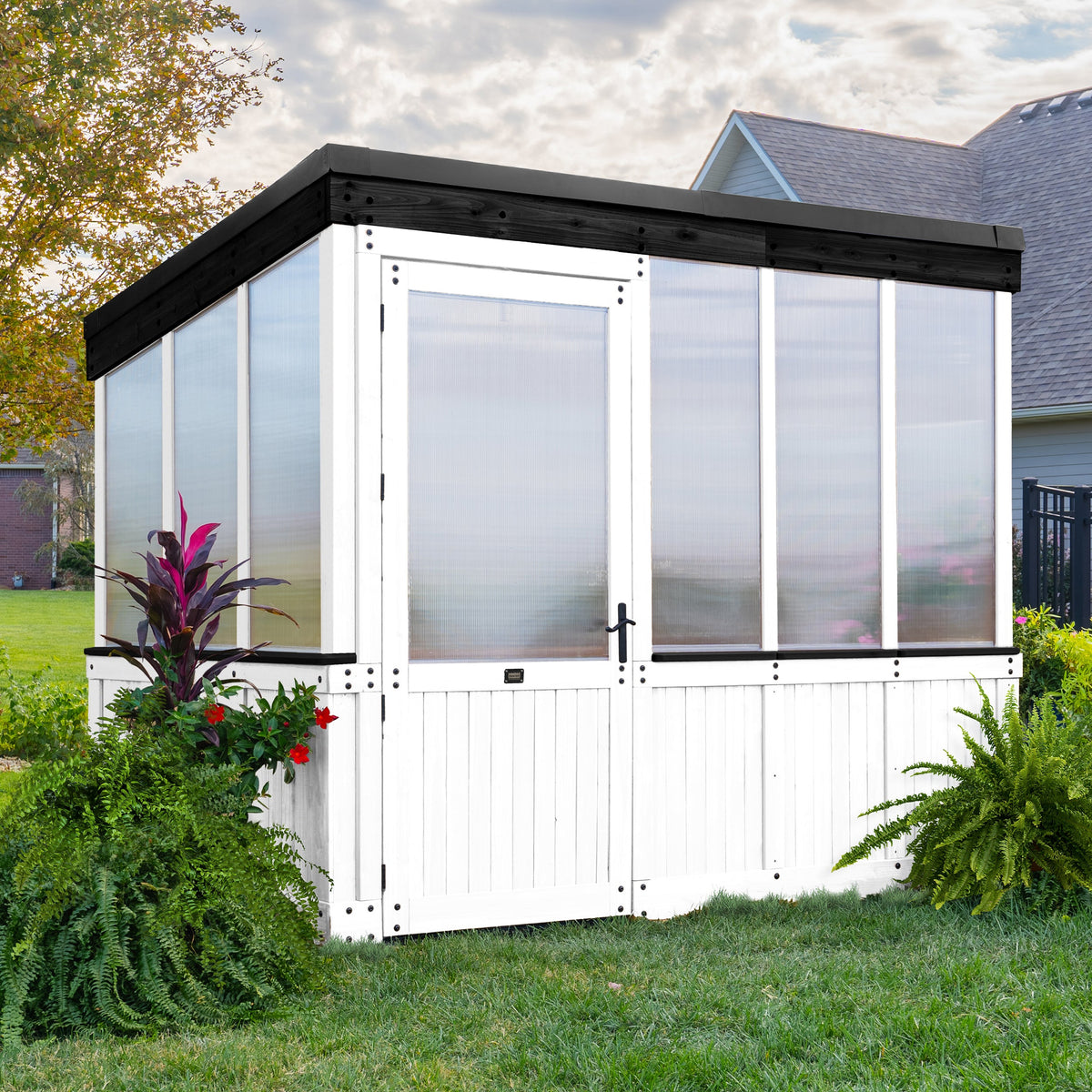 9x6 Willow Greenhouse - White - Noxmow Official Hardware
