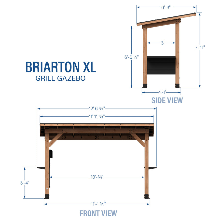 Briarton Grill Gazebo XL detail view