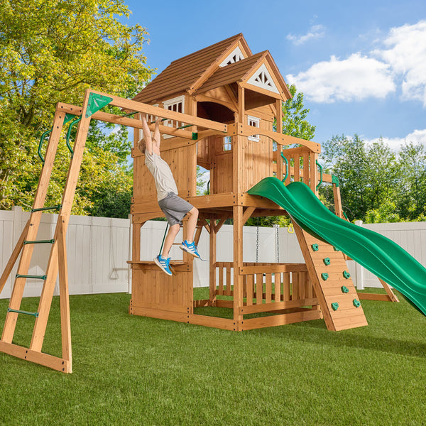 Voyager Swing Set View 2 - Noxmow Official Hardware