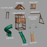 Skyfort III Swing Set angle 10