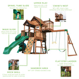 Skyfort III Swing Set angle 4