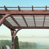 14x10 Somerville Pergola - Walnut Stain angle 6