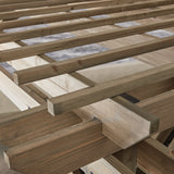 14x10 Somerville Pergola - Barnwood Stain angle 6