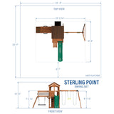 Sterling Point Swing Set angle 14