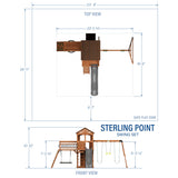 Sterling Point Swing Set angle 4