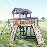 Timber Crossing Swing Set angle 10