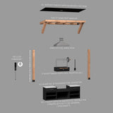 Timber Rock Outdoor Argentine Grill Cook Station angle 22