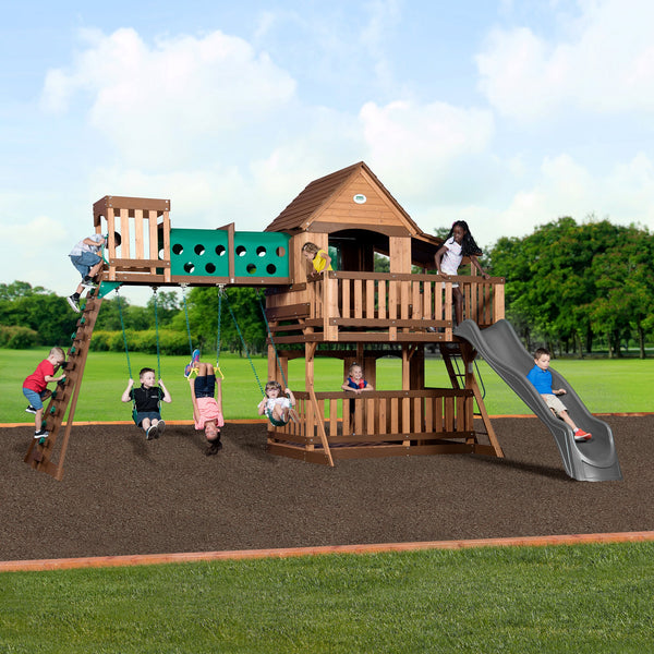 Woodridge Elite Swing Set View 2 - Noxmow Official Hardware