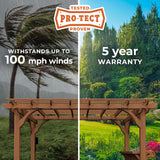 14x10 Ashland Pergola angle 3