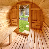 Paxton Outdoor Barrel Sauna – 4-6 Person angle 10