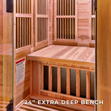 Rylan Indoor Infrared Sauna – 1 Person angle 8