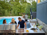 Emory | Corner Outdoor Kitchen Island with Built-In Grill & Pizza Oven angle 24