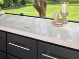 Lancaster | Covered Linear Outdoor Kitchen with Built-In Grill angle 9