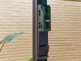 Stratford | 14x12 Steel Pergola – Black angle 9