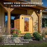 Lennon Outdoor Cube Sauna – 2-4 Person angle 4