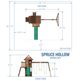 Spruce Hollow Swing Set angle 2