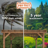 14x10 Delray Pergola angle 3