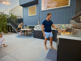 Emory | Corner Outdoor Kitchen Island with Built-In Grill & Pizza Oven angle 22