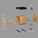 Lennon Outdoor Cube Sauna with Porch – 2-4 Person angle 13