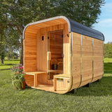 Lennon Outdoor Cube Sauna with Porch – 4-6 Person angle 2