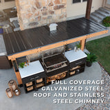 Timber Rock Outdoor Argentine Grill Cook Station angle 13