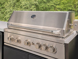 Emory | Corner Outdoor Kitchen Island with Built-In Grill & Pizza Oven angle 4