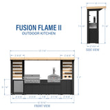 Fusion Flame 2 Outdoor Kitchen angle 2