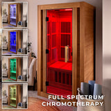 Rylan Indoor Infrared Sauna – 1 Person angle 11