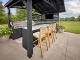Langston | Covered Walk-In Outdoor Kitchen with Built-In Grill & Pizza Oven angle 3