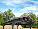 Lancaster | 14x14 Steel Gazebo with Gable Roof angle 5