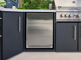 Emory | Corner Outdoor Kitchen Island with Built-In Grill & Pizza Oven angle 9