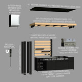 Fusion Flame Outdoor Kitchen angle 25