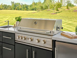Emory | 9-Foot Outdoor Kitchen Island with Built-In Grill angle 3