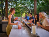 Emory | Corner Outdoor Kitchen Island with Bar Seating & Built-In Grill – Left angle 20