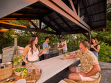 Lancaster | Galley Outdoor Kitchen with Built-In Grill & Pizza Oven angle 28