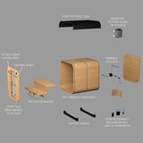 Lennon Outdoor Cube Sauna – 4-6 Person angle 15