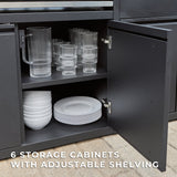 Fusion Flame 2 Outdoor Kitchen angle 14