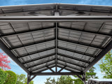 Lancaster | 16x14 Steel Gazebo with Gable Roof angle 6