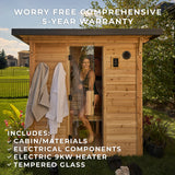 Henley Outdoor Cabin Sauna – 4-6 Person angle 4