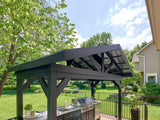 Lancaster | Covered Linear Outdoor Kitchen with Built-In Grill angle 3