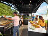 Langston | Covered Walk-In Outdoor Kitchen with Built-In Grill & Pizza Oven angle 28