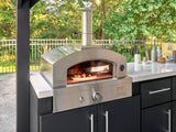 Lancaster | Galley Outdoor Kitchen with Built-In Grill & Pizza Oven angle 8