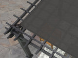 Stratford | 12x10 Steel Pergola – Black angle 6